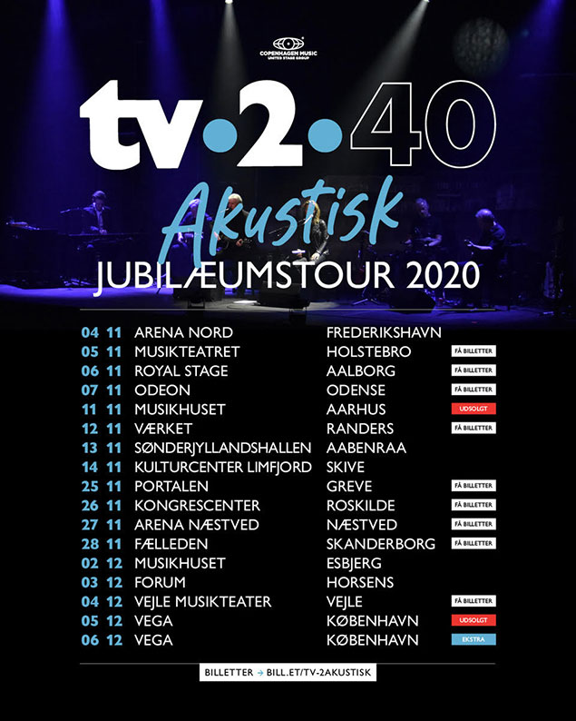 Akustisk jubil&aelig;umstour 2020